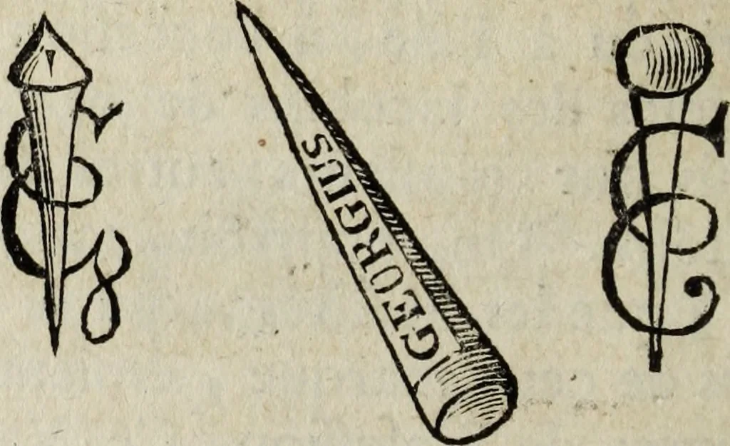 An illustration from Dictionnaire des monogrammes, chiffres, lettres initiales, logogryphes, rébus, &c. sous lesquels les plus célébres peintres, graveurs & dessinateurs ont dessiné leurs noms, 1750, leaf 393