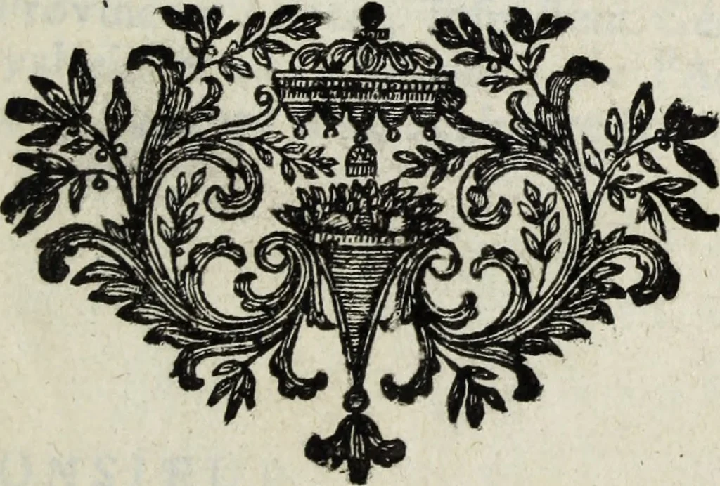 An illustration from Dictionnaire des monogrammes, chiffres, lettres initiales, logogryphes, rébus, &c. sous lesquels les plus célébres peintres, graveurs & dessinateurs ont dessiné leurs noms, 1750, leaf 6