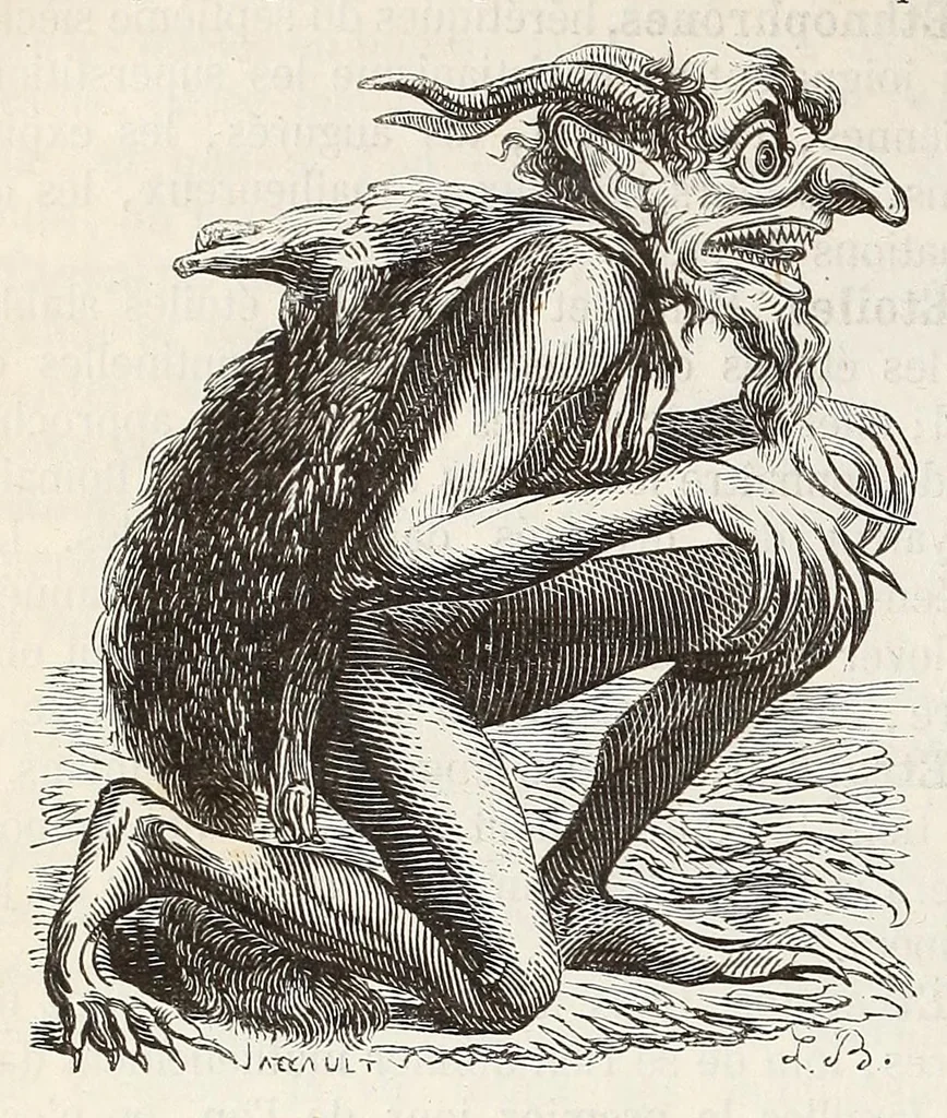 An illustration from Dictionnaire infernal; répertoire universel des êtres, des personnages, des livres, des faits et des choses qui tiennent aux esprits .., 1863, leaf 270