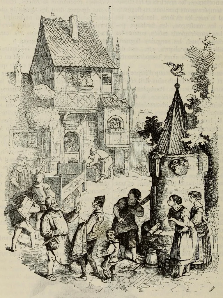 An illustration from Dictionnaire infernal : répertoire universel, des êtres, les personnages, les livres, les faits et les choses qui tiennent aux esprits, aux démons, aux sorciers, au commerce de l'enfer, aux divinations, aux maléfices, a la cabale aux autres sciences occultes, aux prodiges, aux impostures, aux supersititons diverses, et aux pronostics, aux faits actuels du spiritisme, et généralement à toutes les fausses croyances merveilleuses, surprenantes, mystérieuses et surnaturelles, 1863, leaf 634