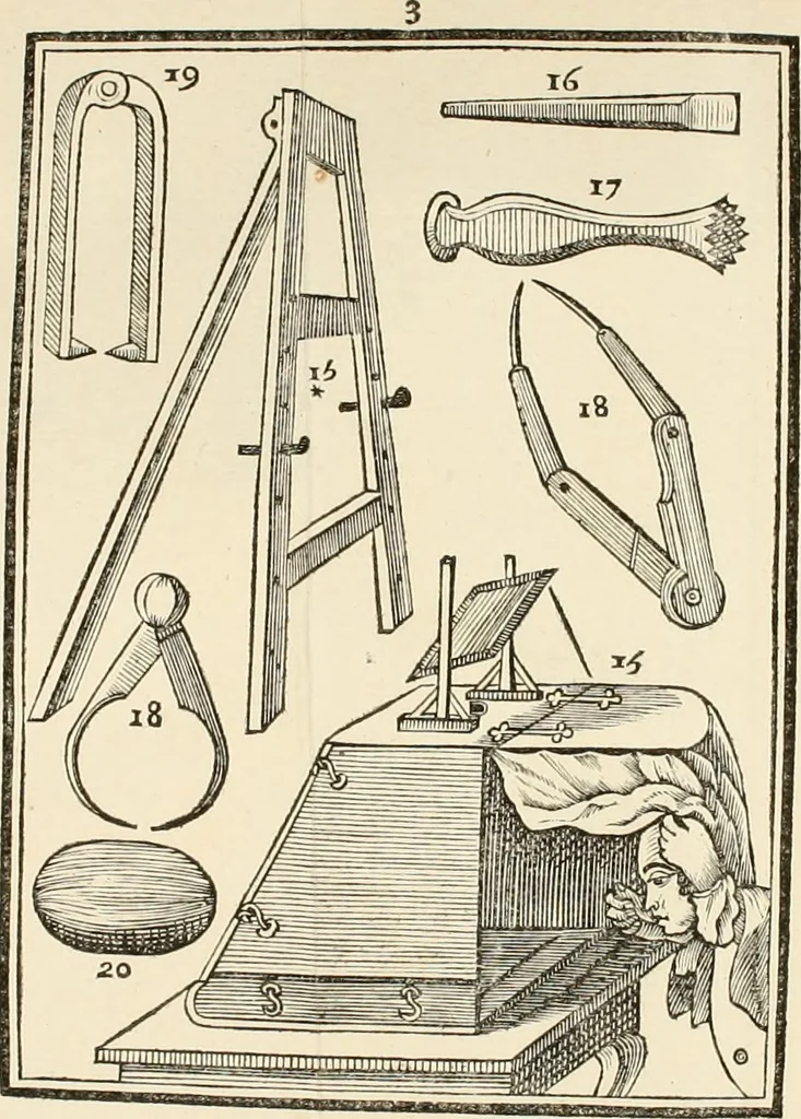 An illustration from Dictionnaire portatif de peinture, sculpture et gravure : avec un traité pratique des differentes manieres de peindre, dont la théorie est développée dans les articles qui en sont susceptibles : ouvrage utile aux artistes, aux eleves & aux amateurs, 1757, leaf 709