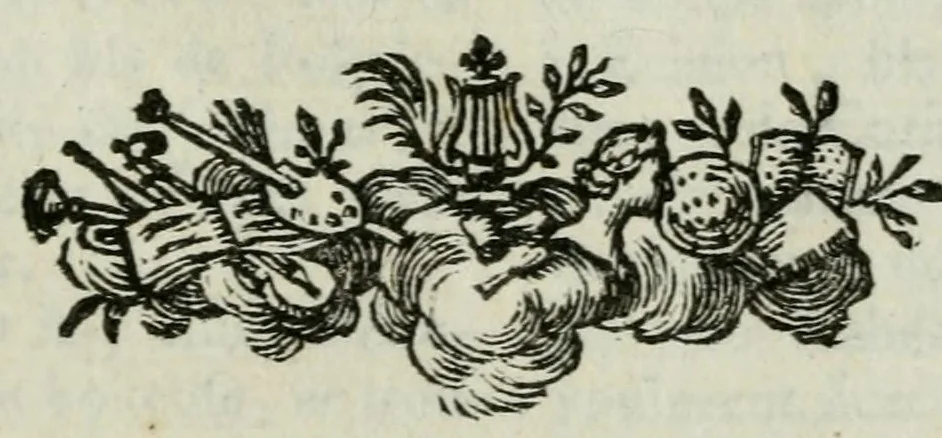 An illustration from Dictionnaire portatif de mythologie : pour l'intelligence des poëtes, de l histoire fabuleuse, des monumens historiques, des bas-reliefs, des tableaux, &c, 1765, leaf 7