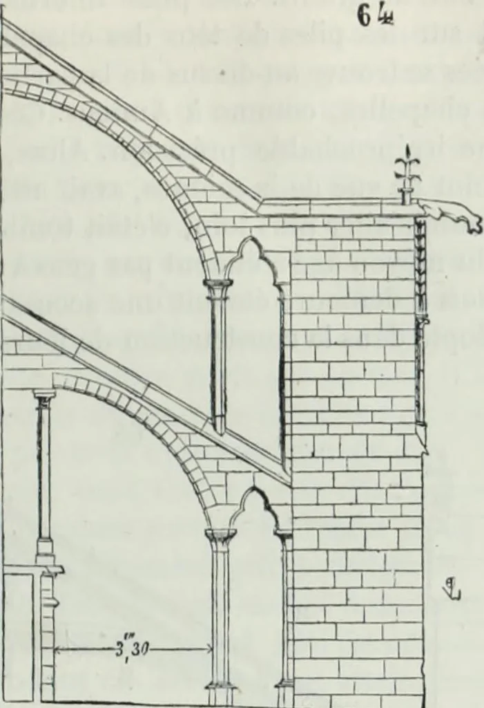 An illustration from Dictionnaire raisonné de l'architecture française du XIe au XVIe siècle, 1858, leaf 100