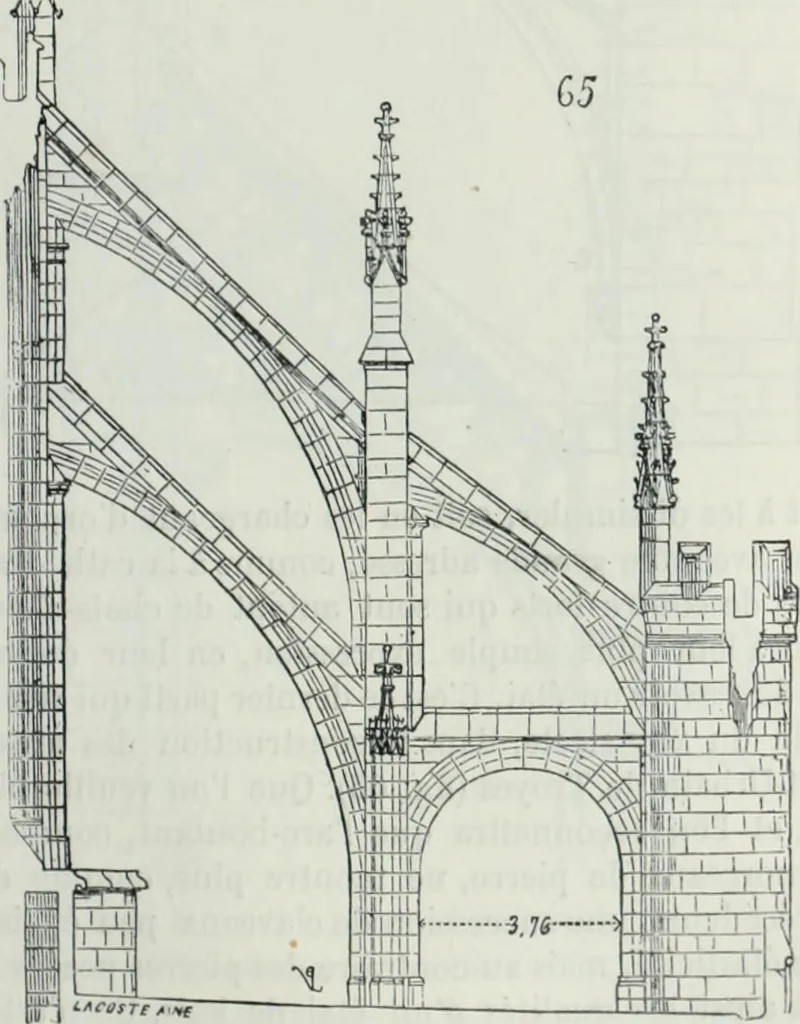 An illustration from Dictionnaire raisonné de l'architecture française du XIe au XVIe siècle, 1858, leaf 100
