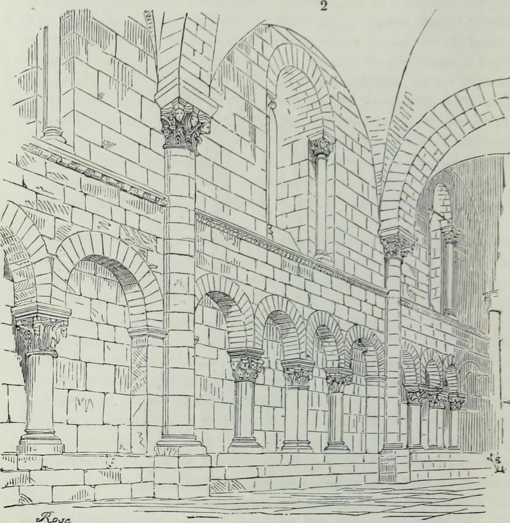 An illustration from Dictionnaire raisonné de l'architecture française du XIe au XVIe siècle, 1858, leaf 115