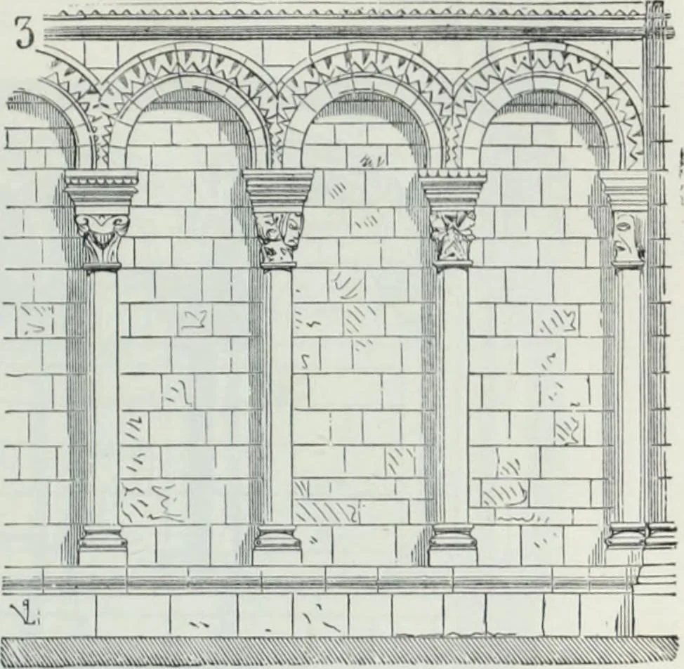 An illustration from Dictionnaire raisonné de l'architecture française du XIe au XVIe siècle, 1858, leaf 116