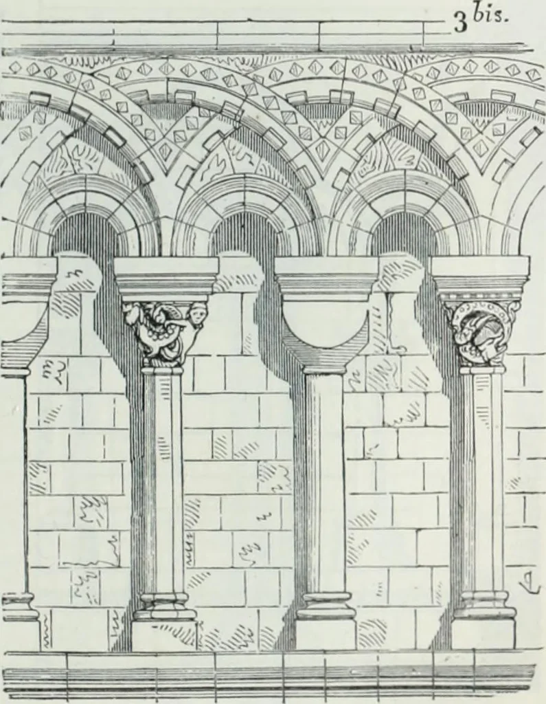 An illustration from Dictionnaire raisonné de l'architecture française du XIe au XVIe siècle, 1858, leaf 116
