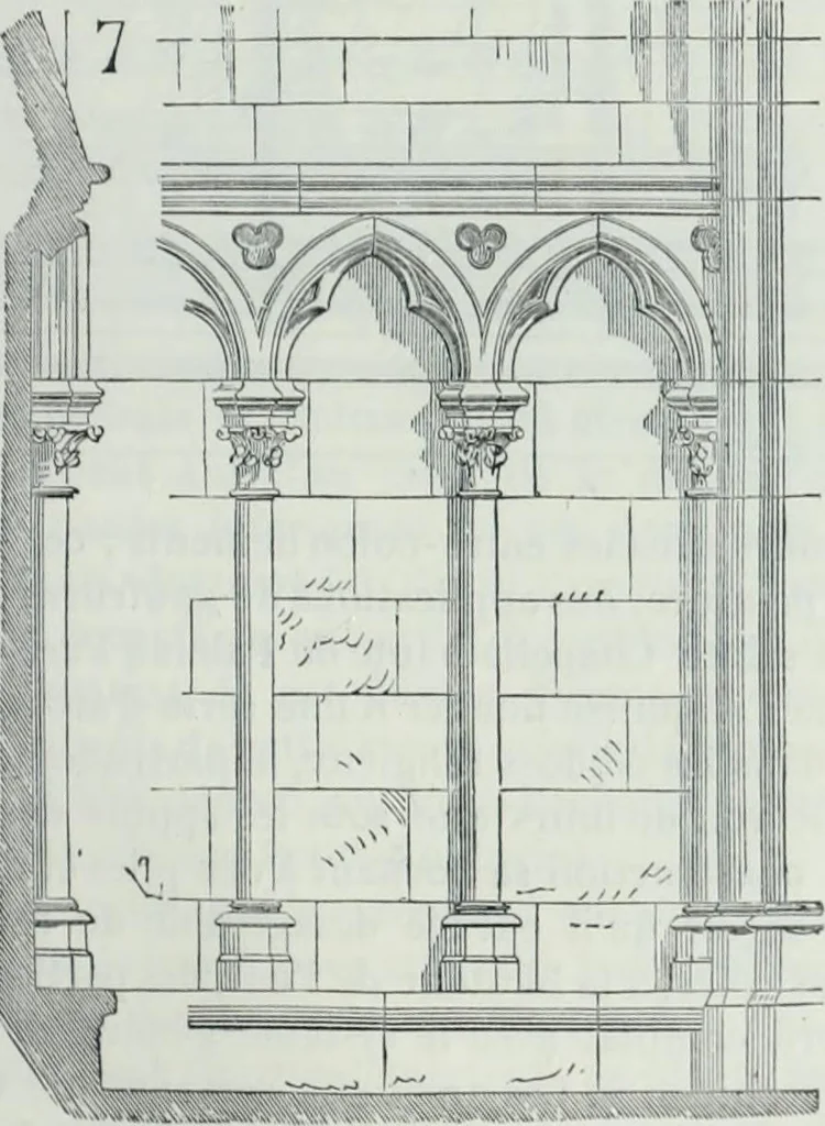 An illustration from Dictionnaire raisonné de l'architecture française du XIe au XVIe siècle, 1858, leaf 118