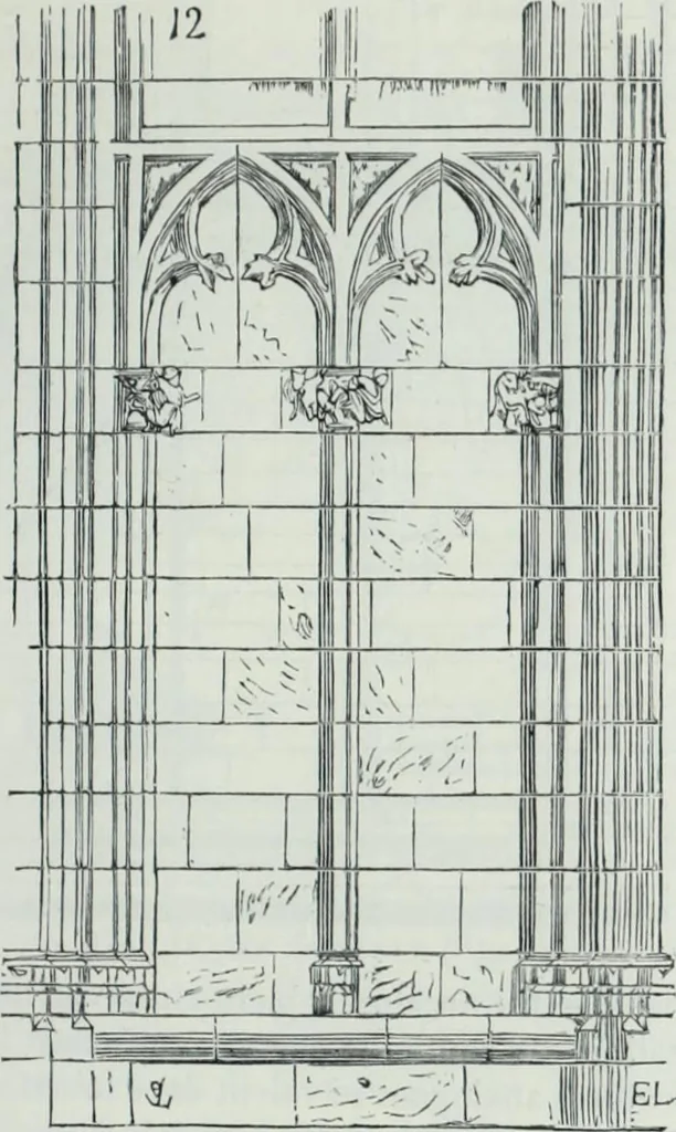 An illustration from Dictionnaire raisonné de l'architecture française du XIe au XVIe siècle, 1858, leaf 122