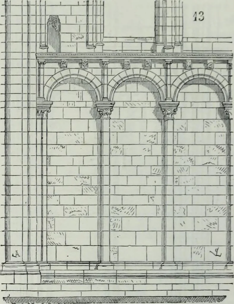 An illustration from Dictionnaire raisonné de l'architecture française du XIe au XVIe siècle, 1858, leaf 123