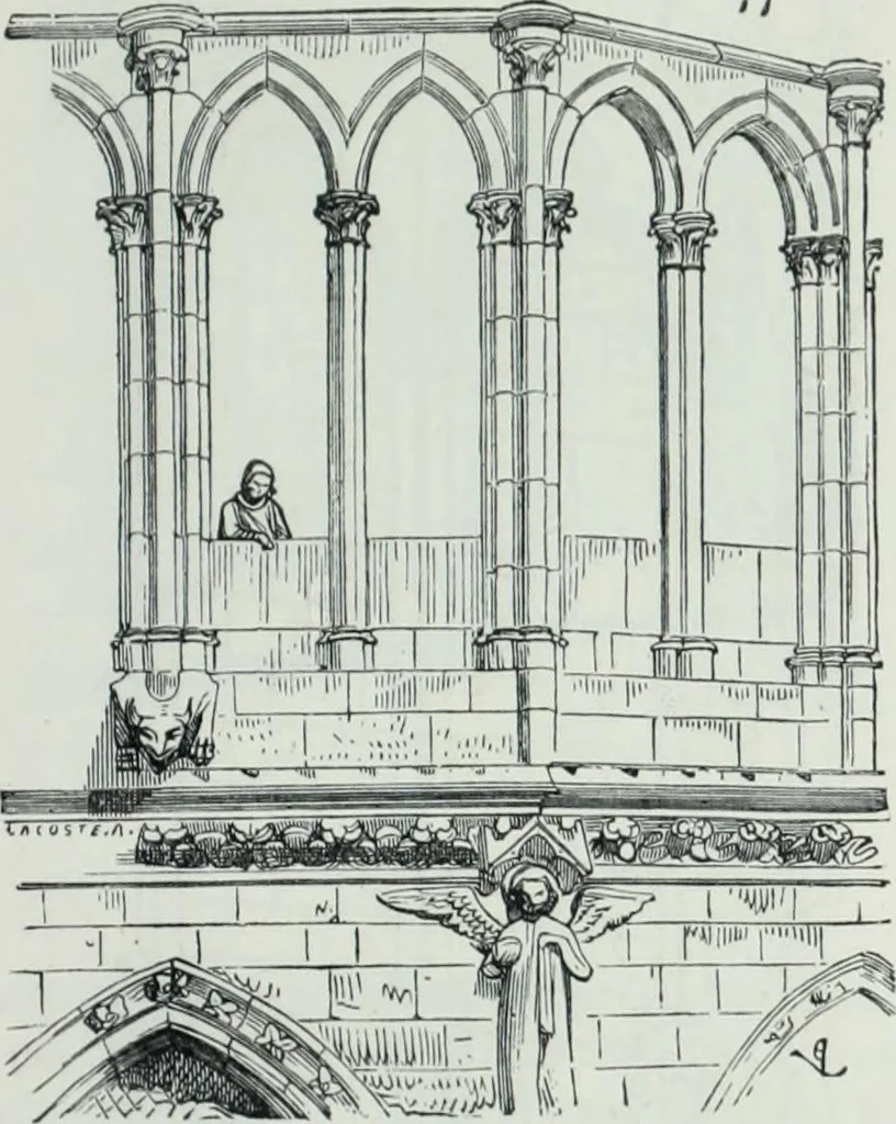 An illustration from Dictionnaire raisonné de l'architecture française du XIe au XVIe siècle, 1858, leaf 126