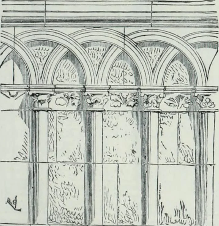 An illustration from Dictionnaire raisonné de l'architecture française du XIe au XVIe siècle, 1858, leaf 128
