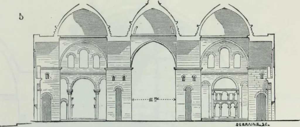 An illustration from Dictionnaire raisonné de l'architecture française du XIe au XVIe siècle, 1858, leaf 196
