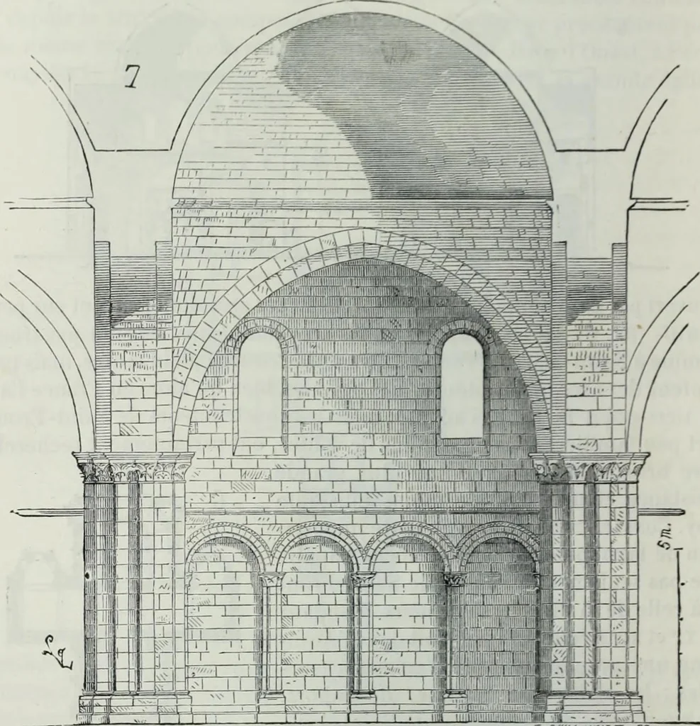 An illustration from Dictionnaire raisonné de l'architecture française du XIe au XVIe siècle, 1858, leaf 197