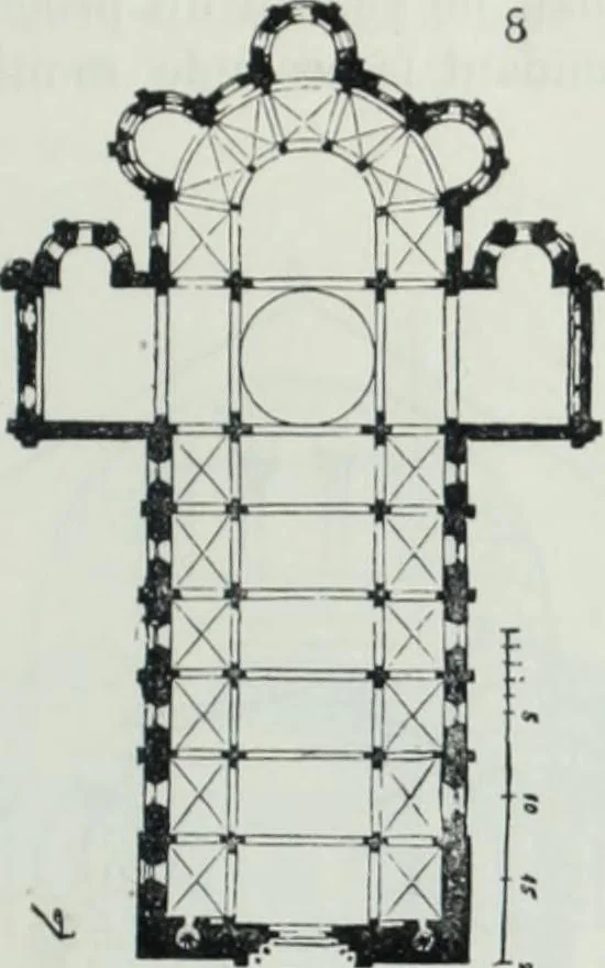 An illustration from Dictionnaire raisonné de l'architecture française du XIe au XVIe siècle, 1858, leaf 198