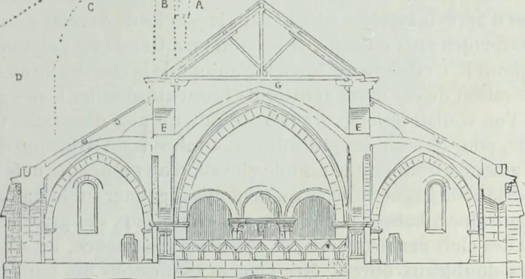 An illustration from Dictionnaire raisonné de l'architecture française du XIe au XVIe siècle, 1858, leaf 210
