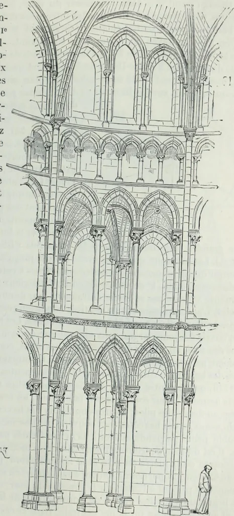 An illustration from Dictionnaire raisonné de l'architecture française du XIe au XVIe siècle, 1858, leaf 220