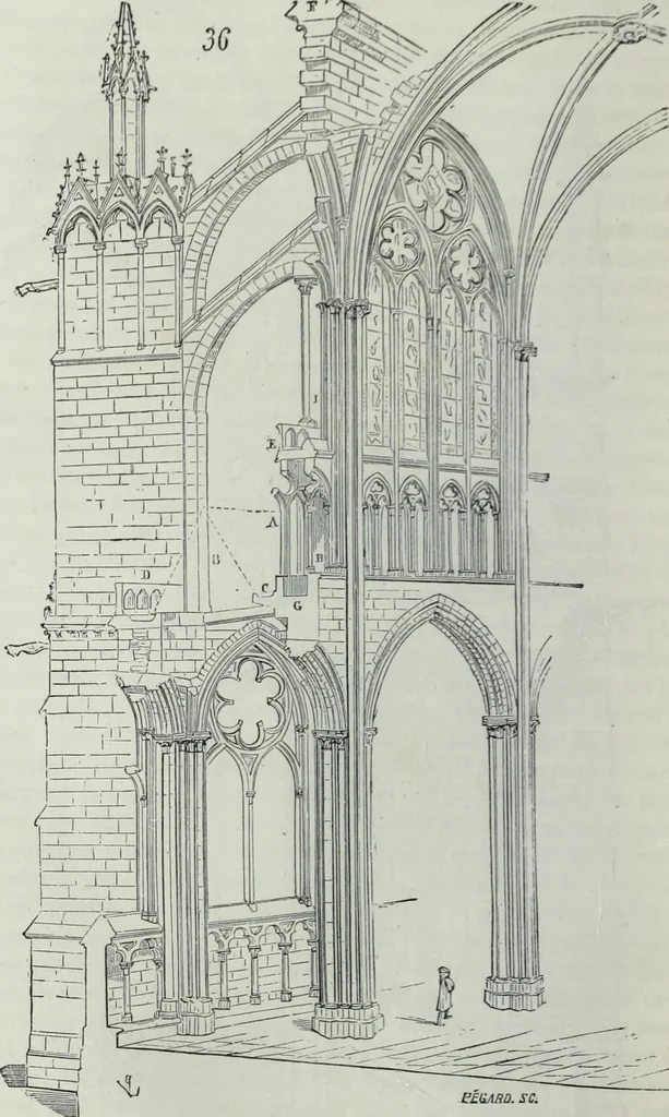 An illustration from Dictionnaire raisonné de l'architecture française du XIe au XVIe siècle, 1858, leaf 229