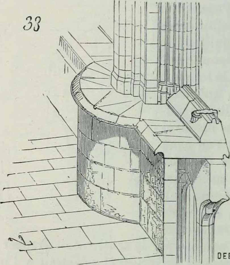 An illustration from Dictionnaire raisonné de l'architecture française du XIe au XVIe siècle, 1858, leaf 231