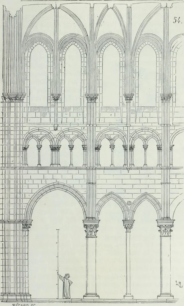 An illustration from Dictionnaire raisonné de l'architecture française du XIe au XVIe siècle, 1858, leaf 256