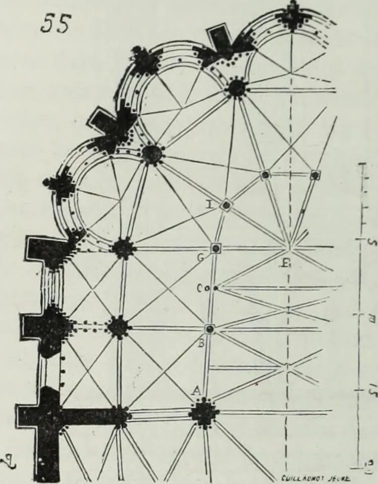 An illustration from Dictionnaire raisonné de l'architecture française du XIe au XVIe siècle, 1858, leaf 257
