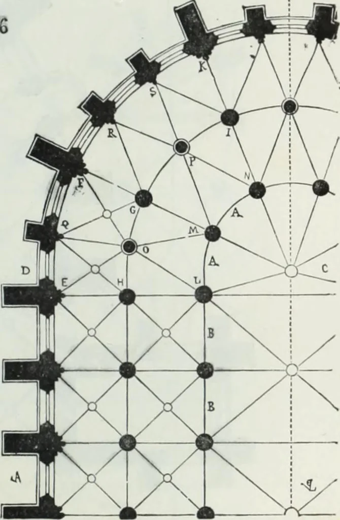 An illustration from Dictionnaire raisonné de l'architecture française du XIe au XVIe siècle, 1858, leaf 258