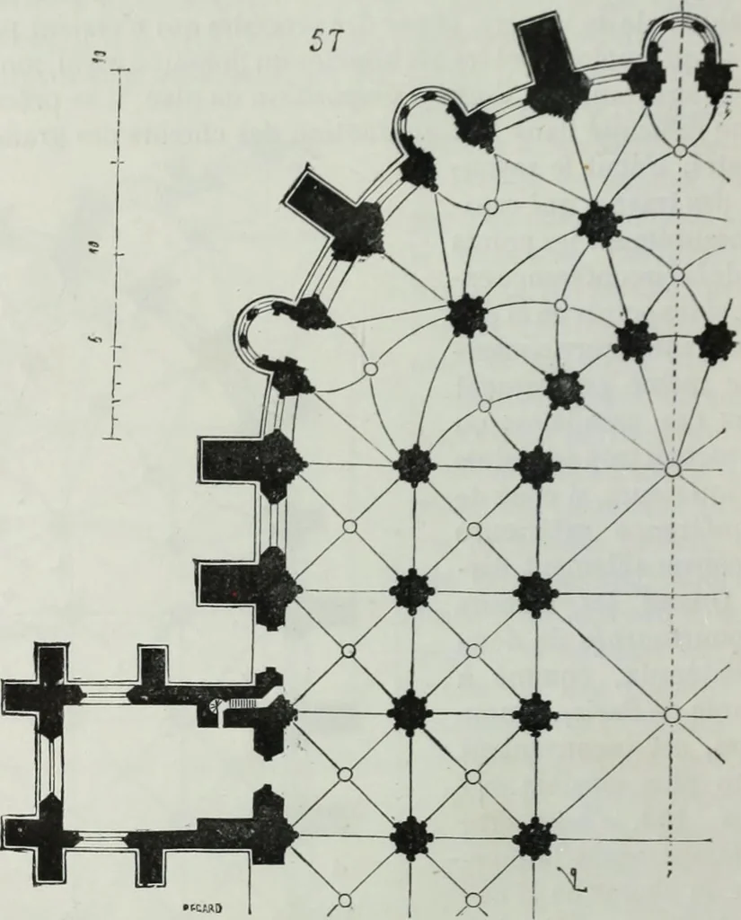 An illustration from Dictionnaire raisonné de l'architecture française du XIe au XVIe siècle, 1858, leaf 259