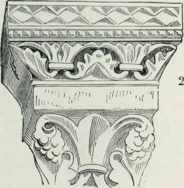 An illustration from Dictionnaire raisonné de l'architecture française du XIe au XVIe siècle, 1858, leaf 26