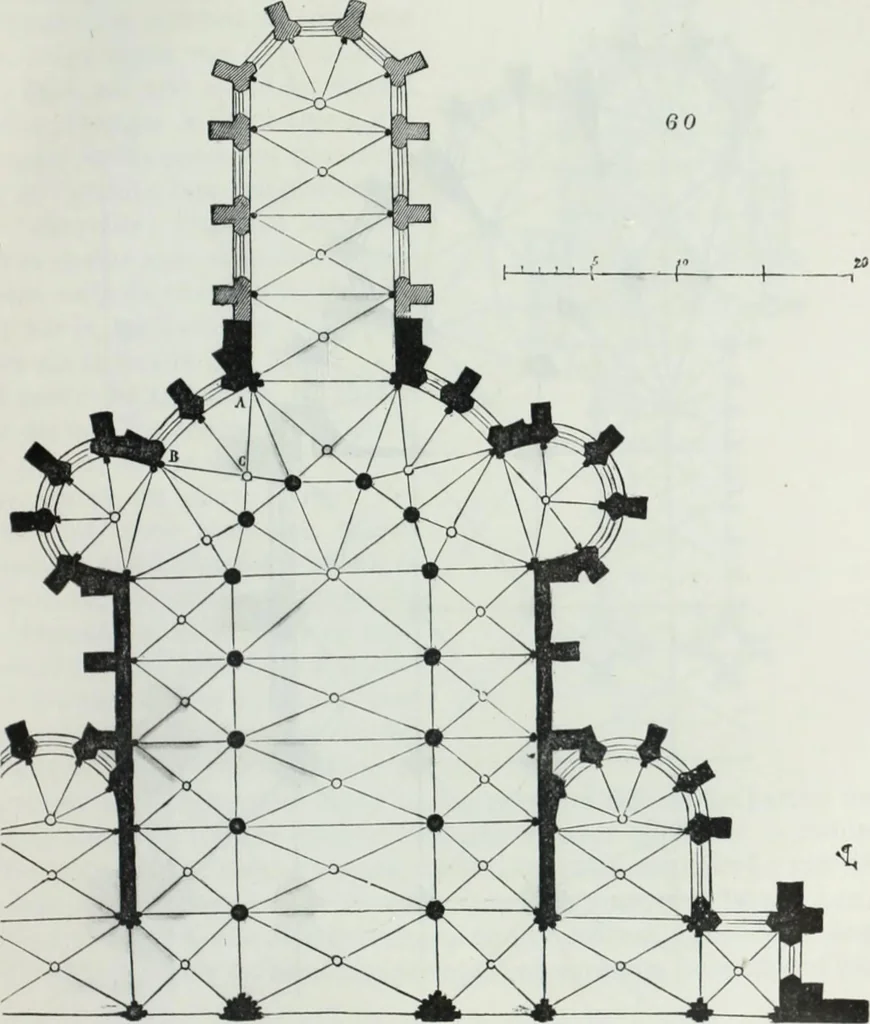An illustration from Dictionnaire raisonné de l'architecture française du XIe au XVIe siècle, 1858, leaf 262