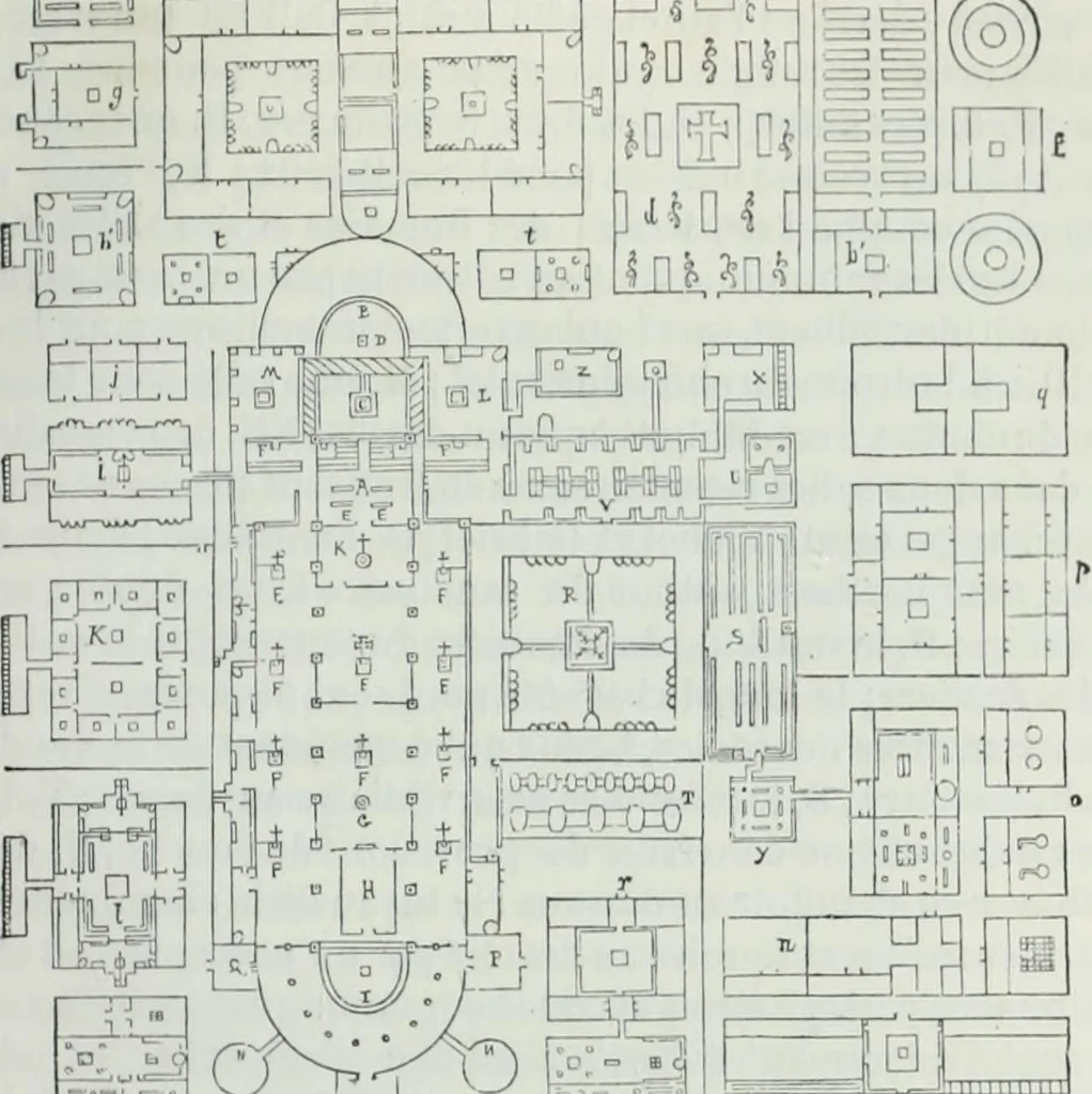 An illustration from Dictionnaire raisonné de l'architecture française du XIe au XVIe siècle, 1858, leaf 268