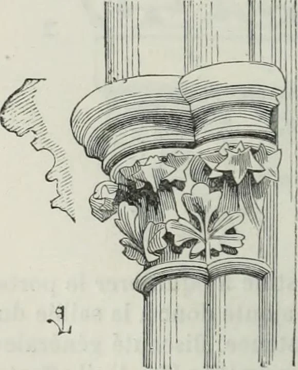 An illustration from Dictionnaire raisonné de l'architecture française du XIe au XVIe siècle, 1858, leaf 27
