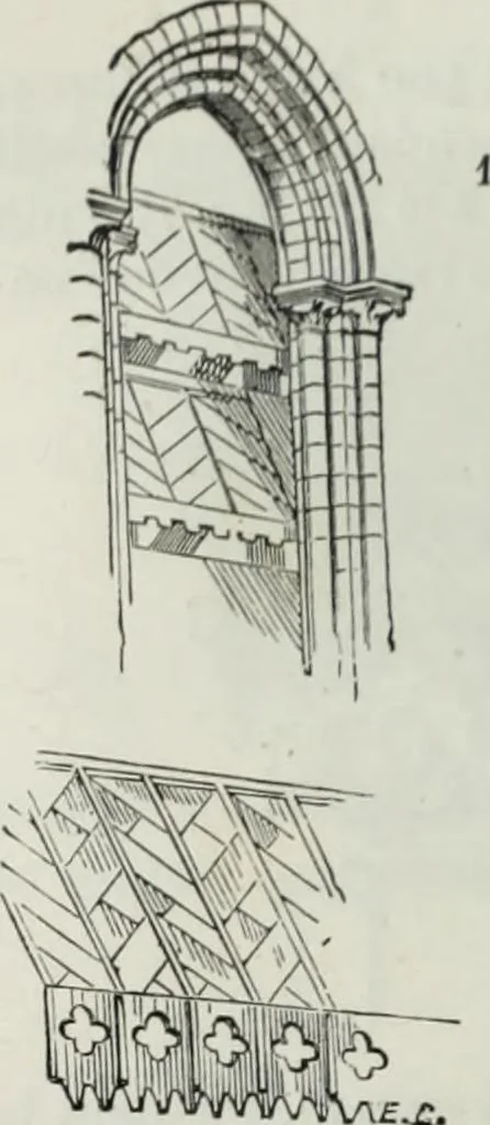 An illustration from Dictionnaire raisonné de l'architecture française du XIe au XVIe siècle, 1858, leaf 29