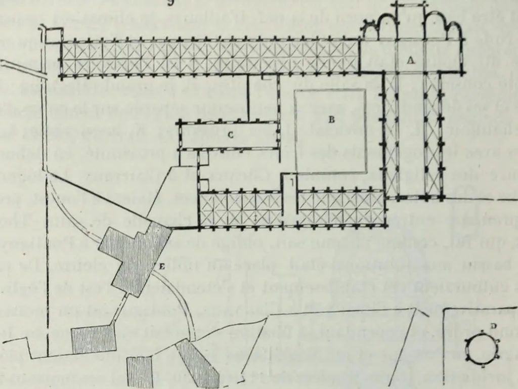 An illustration from Dictionnaire raisonné de l'architecture française du XIe au XVIe siècle, 1858, leaf 299