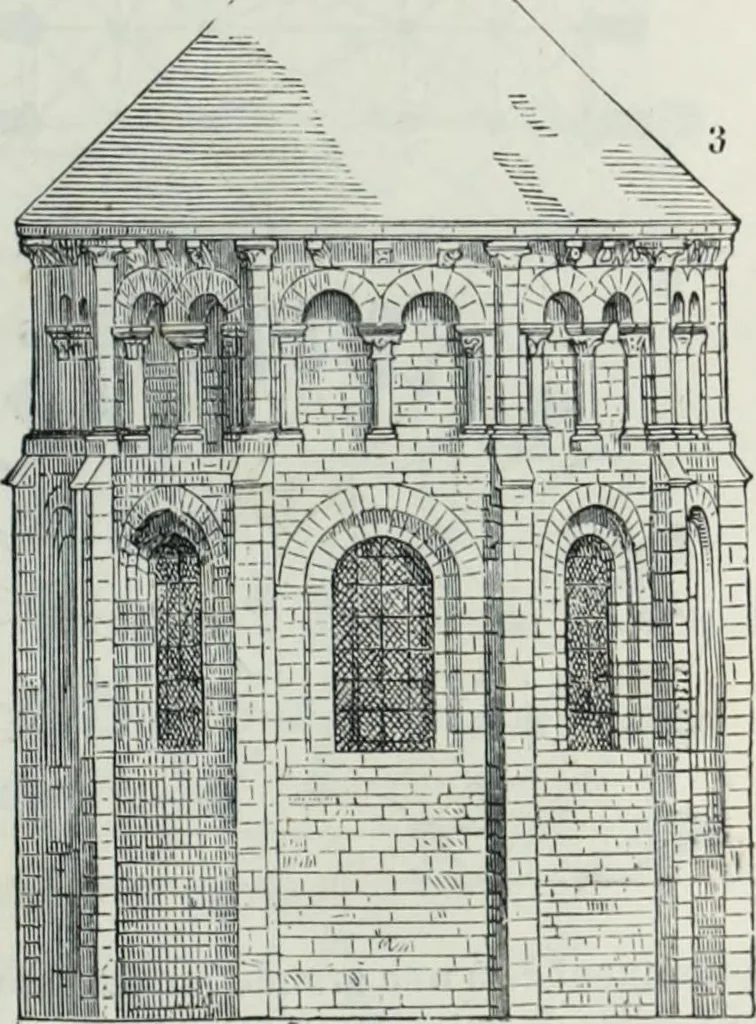 An illustration from Dictionnaire raisonné de l'architecture française du XIe au XVIe siècle, 1858, leaf 30