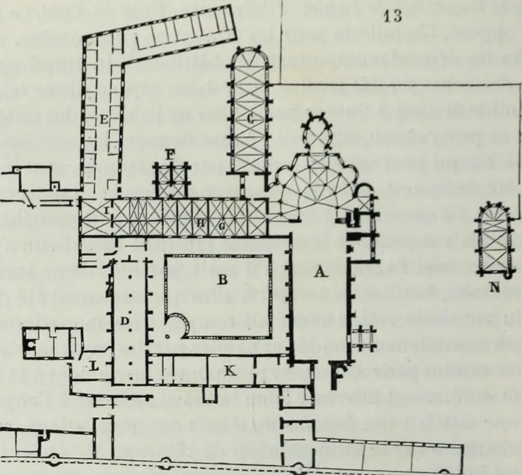 An illustration from Dictionnaire raisonné de l'architecture française du XIe au XVIe siècle, 1858, leaf 309