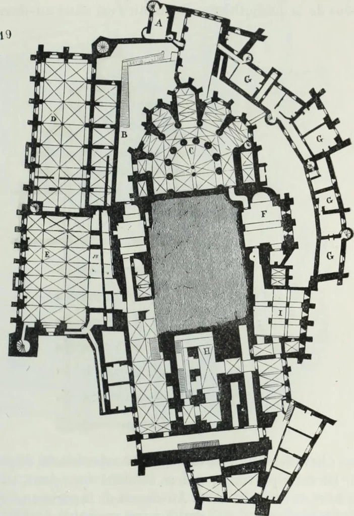 An illustration from Dictionnaire raisonné de l'architecture française du XIe au XVIe siècle, 1858, leaf 316