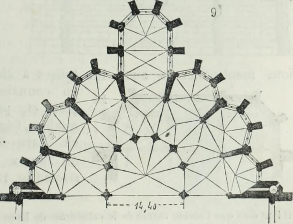 An illustration from Dictionnaire raisonné de l'architecture française du XIe au XVIe siècle, 1858, leaf 32