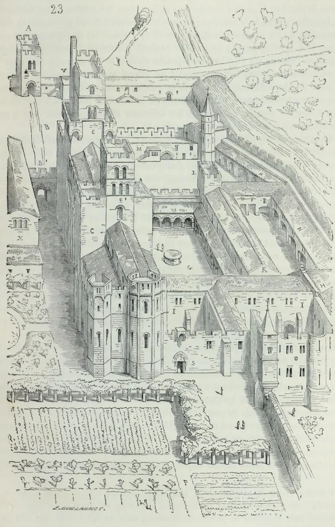 An illustration from Dictionnaire raisonné de l'architecture française du XIe au XVIe siècle, 1858, leaf 320