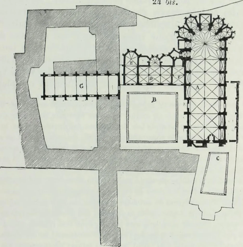 An illustration from Dictionnaire raisonné de l'architecture française du XIe au XVIe siècle, 1858, leaf 324