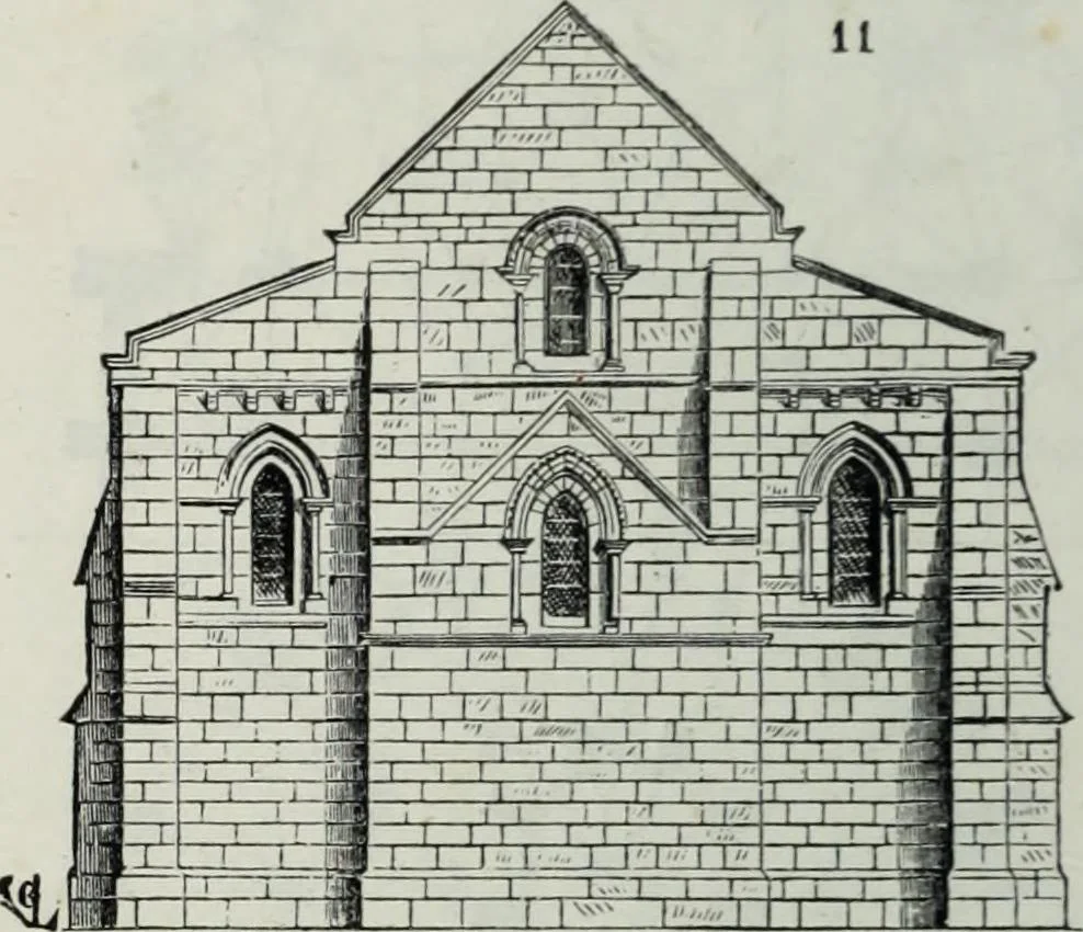 An illustration from Dictionnaire raisonné de l'architecture française du XIe au XVIe siècle, 1858, leaf 33