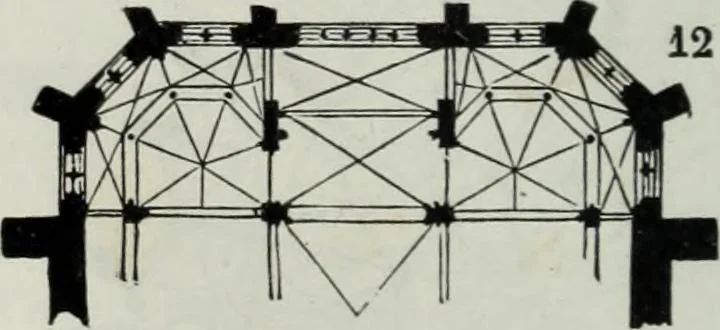 An illustration from Dictionnaire raisonné de l'architecture française du XIe au XVIe siècle, 1858, leaf 33
