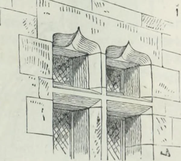 An illustration from Dictionnaire raisonné de l'architecture française du XIe au XVIe siècle, 1858, leaf 34