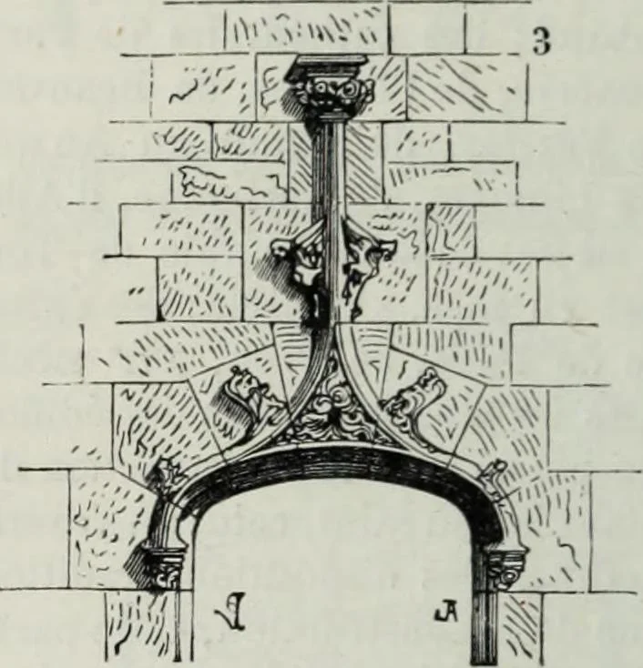 An illustration from Dictionnaire raisonné de l'architecture française du XIe au XVIe siècle, 1858, leaf 35