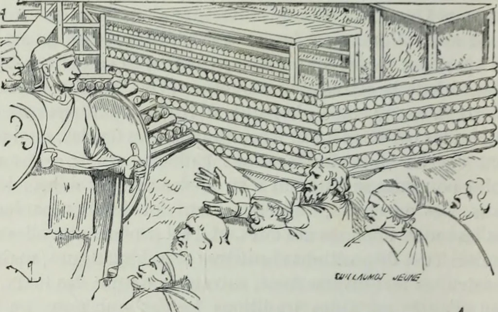 An illustration from Dictionnaire raisonné de l'architecture française du XIe au XVIe siècle, 1858, leaf 353