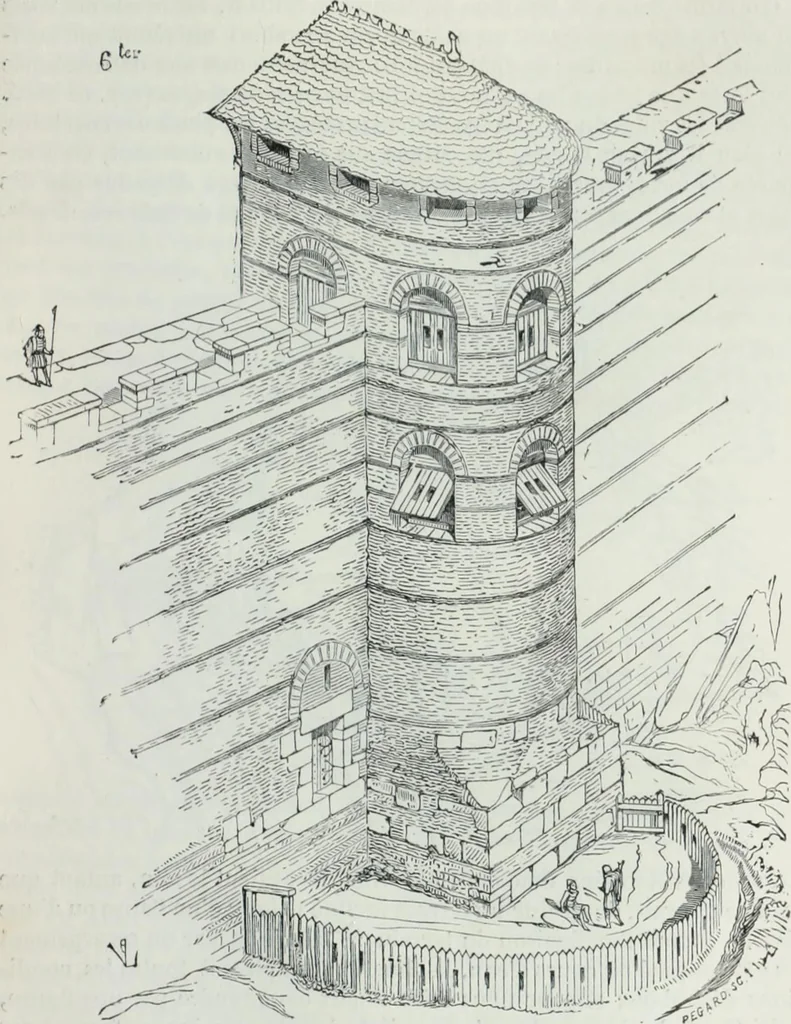An illustration from Dictionnaire raisonné de l'architecture française du XIe au XVIe siècle, 1858, leaf 358