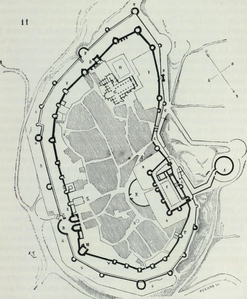An illustration from Dictionnaire raisonné de l'architecture française du XIe au XVIe siècle, 1858, leaf 378