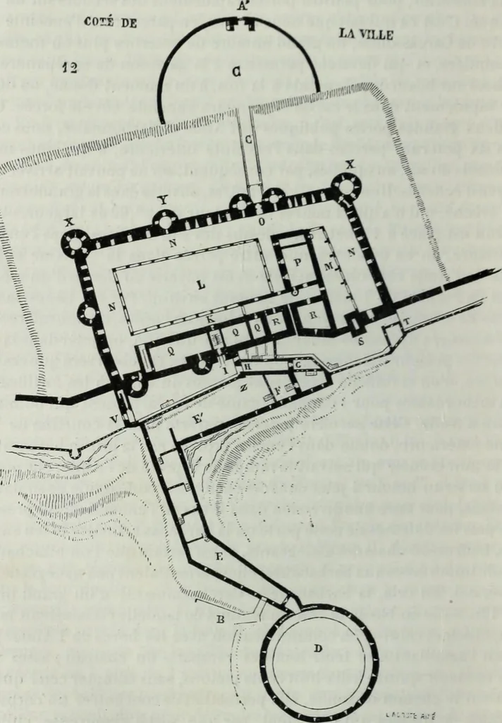An illustration from Dictionnaire raisonné de l'architecture française du XIe au XVIe siècle, 1858, leaf 381