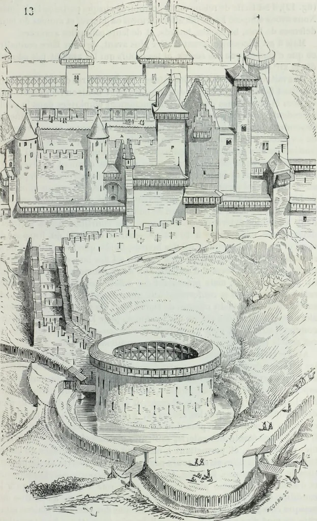 An illustration from Dictionnaire raisonné de l'architecture française du XIe au XVIe siècle, 1858, leaf 384