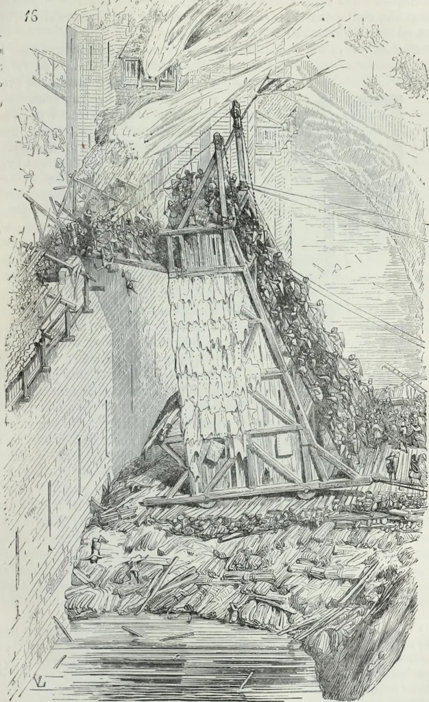 An illustration from Dictionnaire raisonné de l'architecture française du XIe au XVIe siècle, 1858, leaf 390