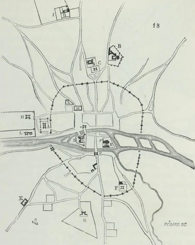 An illustration from Dictionnaire raisonné de l'architecture française du XIe au XVIe siècle, 1858, leaf 394